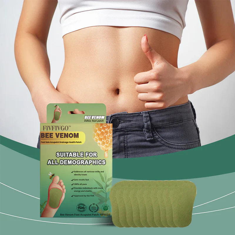 LymphTox Bee Venom Foot Patches (Set of 60 Patches)