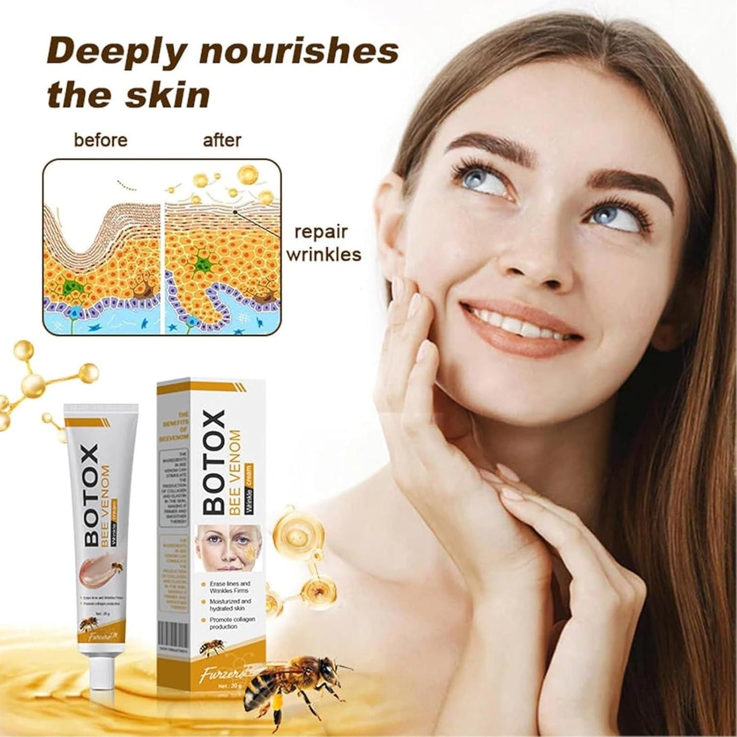 BeeTox® - Bee Venom Wrinkle Repair Cream (Buy 1 Get 1 Free)