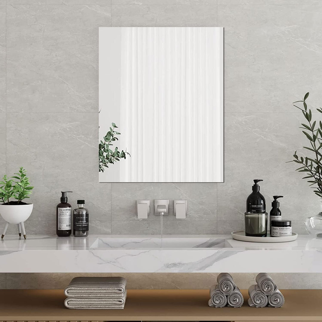 Luxora® - Combo of Oval Shape & Square Shape Mirror (Pack of 2)