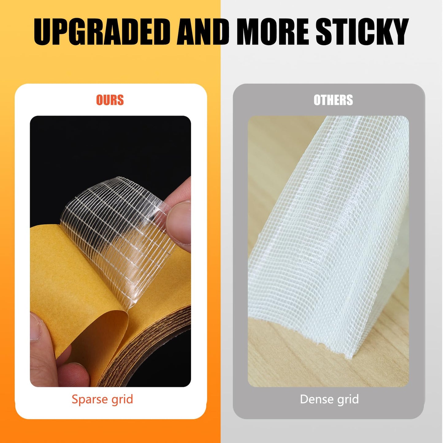 DualBond Max® - Double Sided Adhesive Mesh Tape 0.79 Inch x 66 Ft (20M)