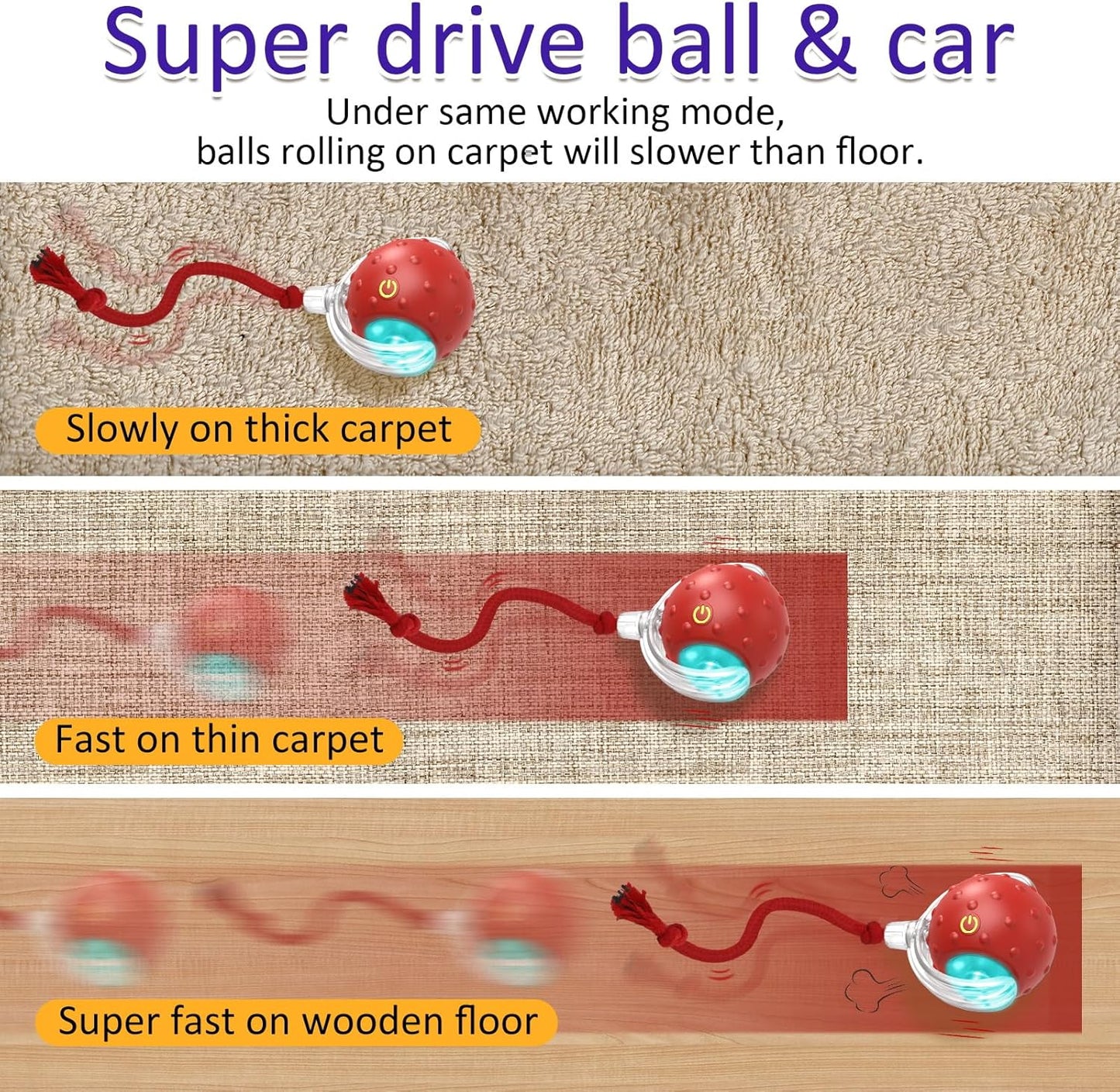 MagicBall® Touch-Activated Cat Toy Ball – Rolls Automatically to Keep Cats Engaged