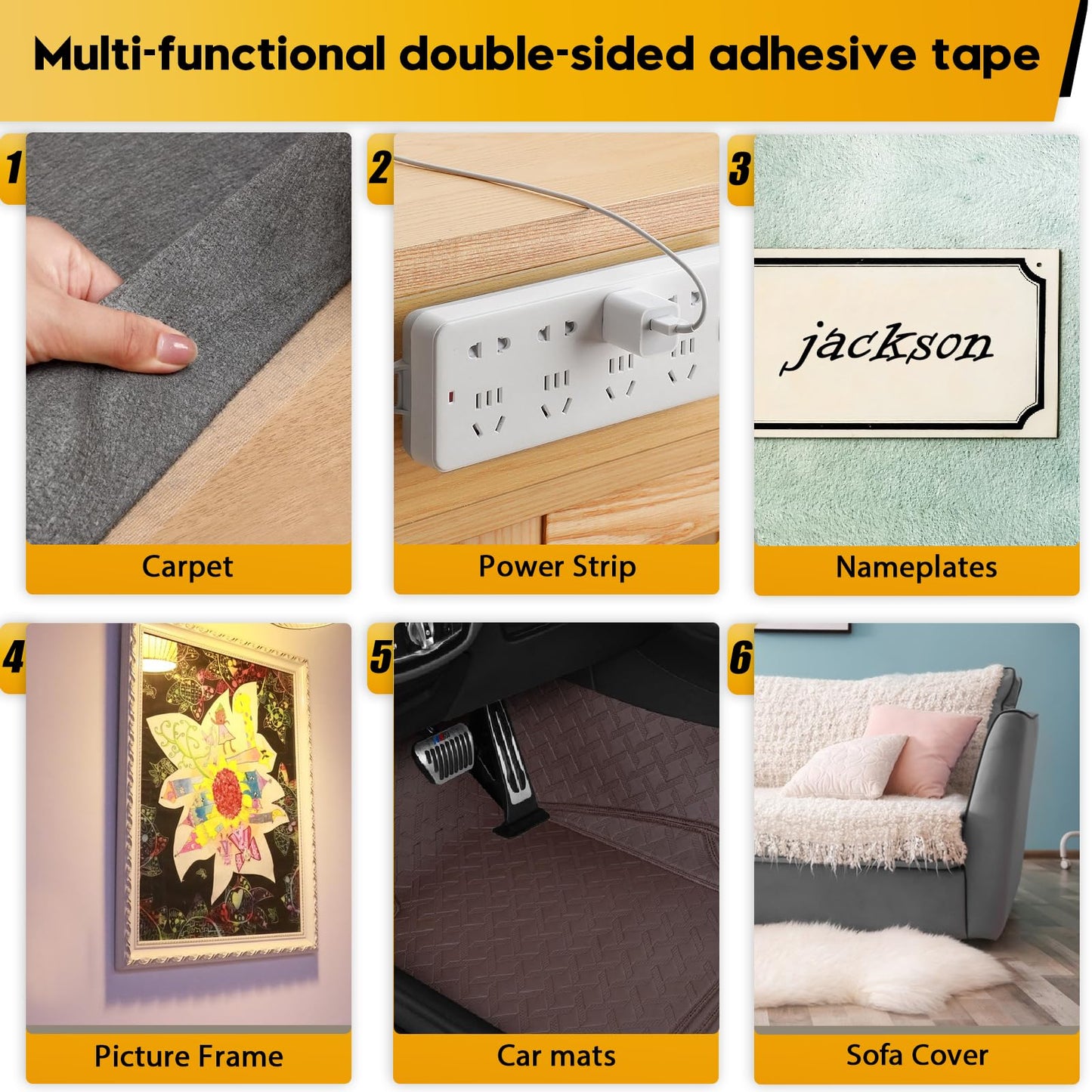 DualBond Max® - Double Sided Adhesive Mesh Tape 0.79 Inch x 66 Ft (20M)
