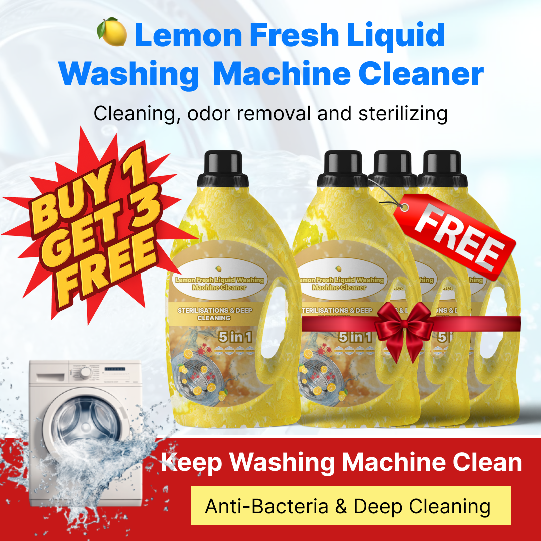 (Buy 1 Get 3 Free) 🍋 CitraWash - Lemon Fresh Liquid Washing Machine Cleaner
