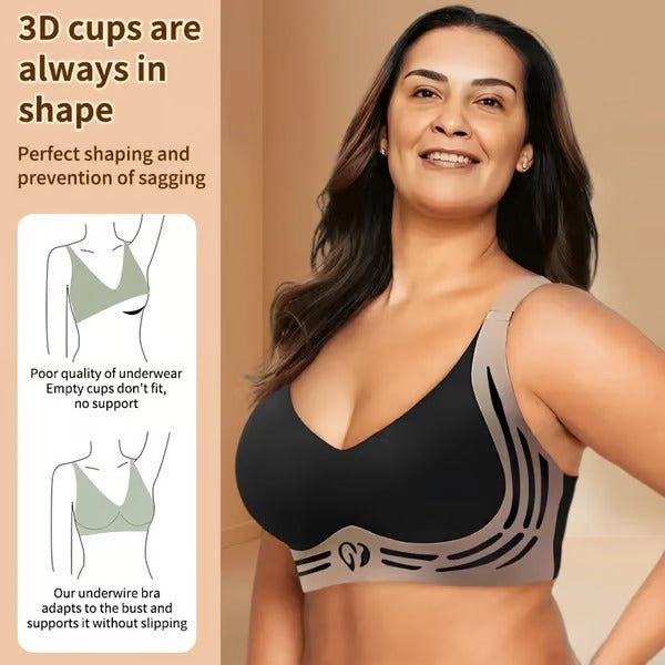 Maydior Anti Sagging Wireless Push-Up Bra (Pack of 3)