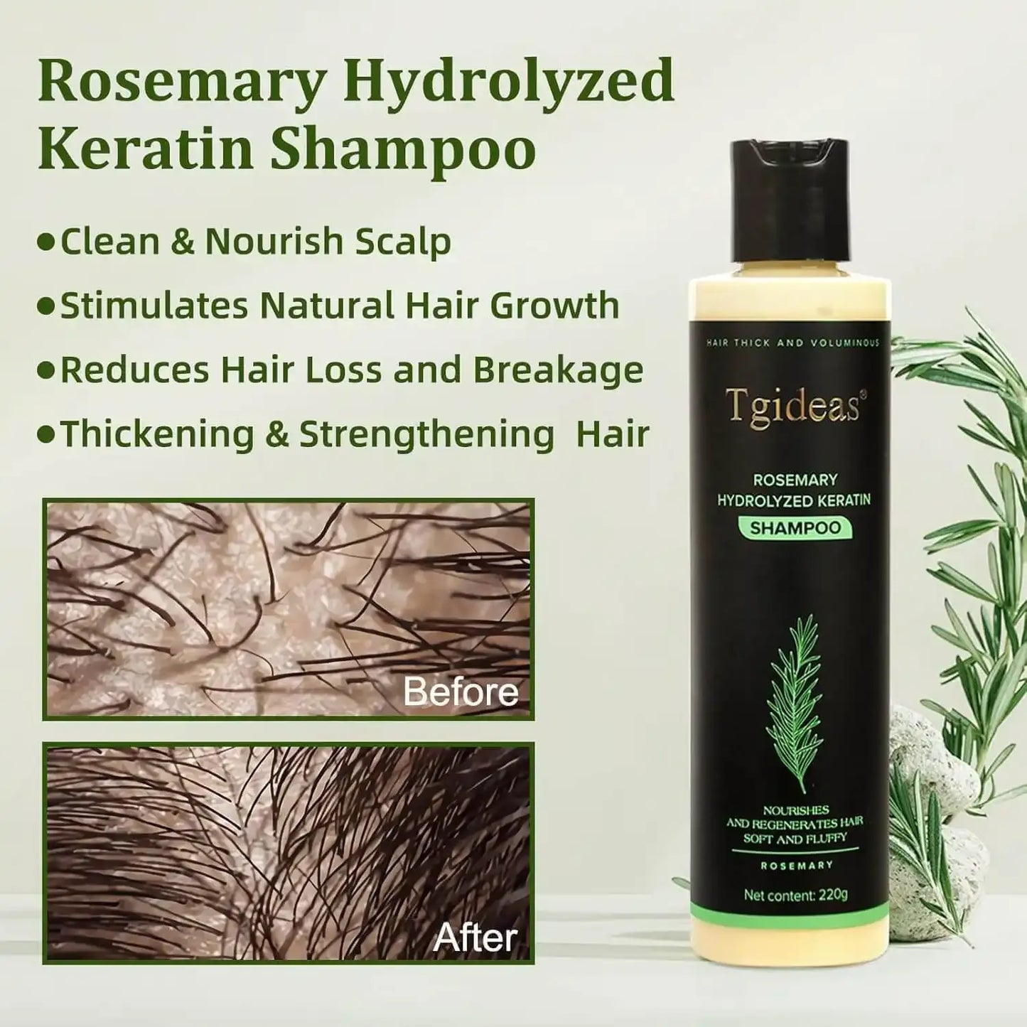 (BUY 1 GET 1 FREE) Keralush® - Rosemary Keratin Boost Hair Growth Shampoo