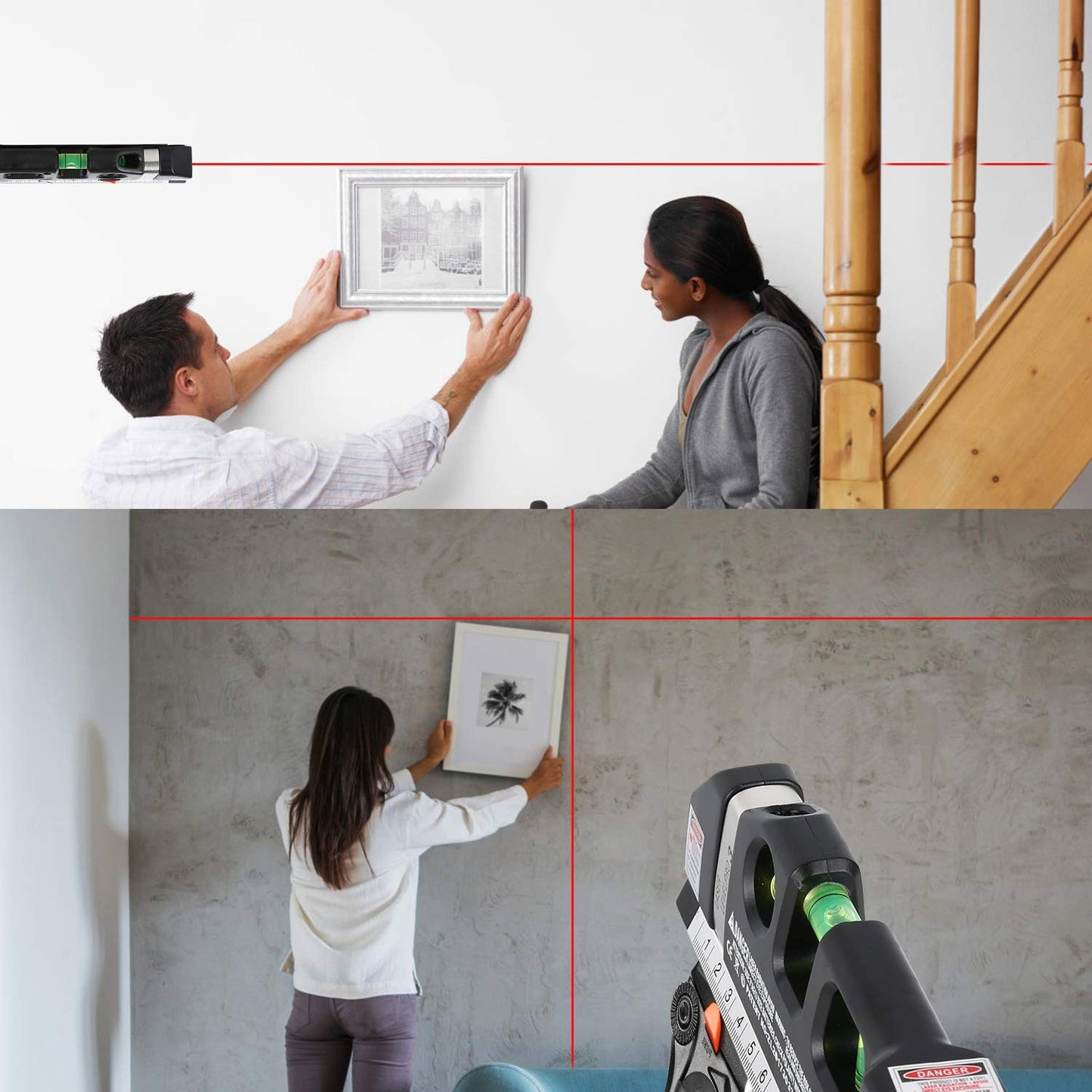 PointPro® - 4-in-1 Laser Precision Level with Tape & Distance Meter