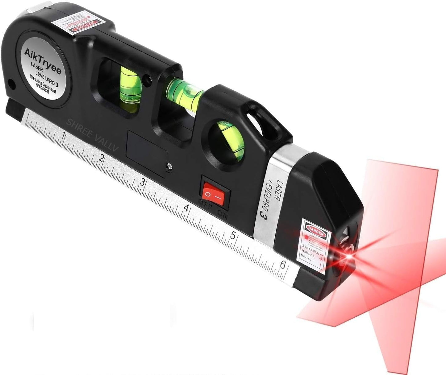 PointPro® - 4-in-1 Laser Precision Level with Tape & Distance Meter
