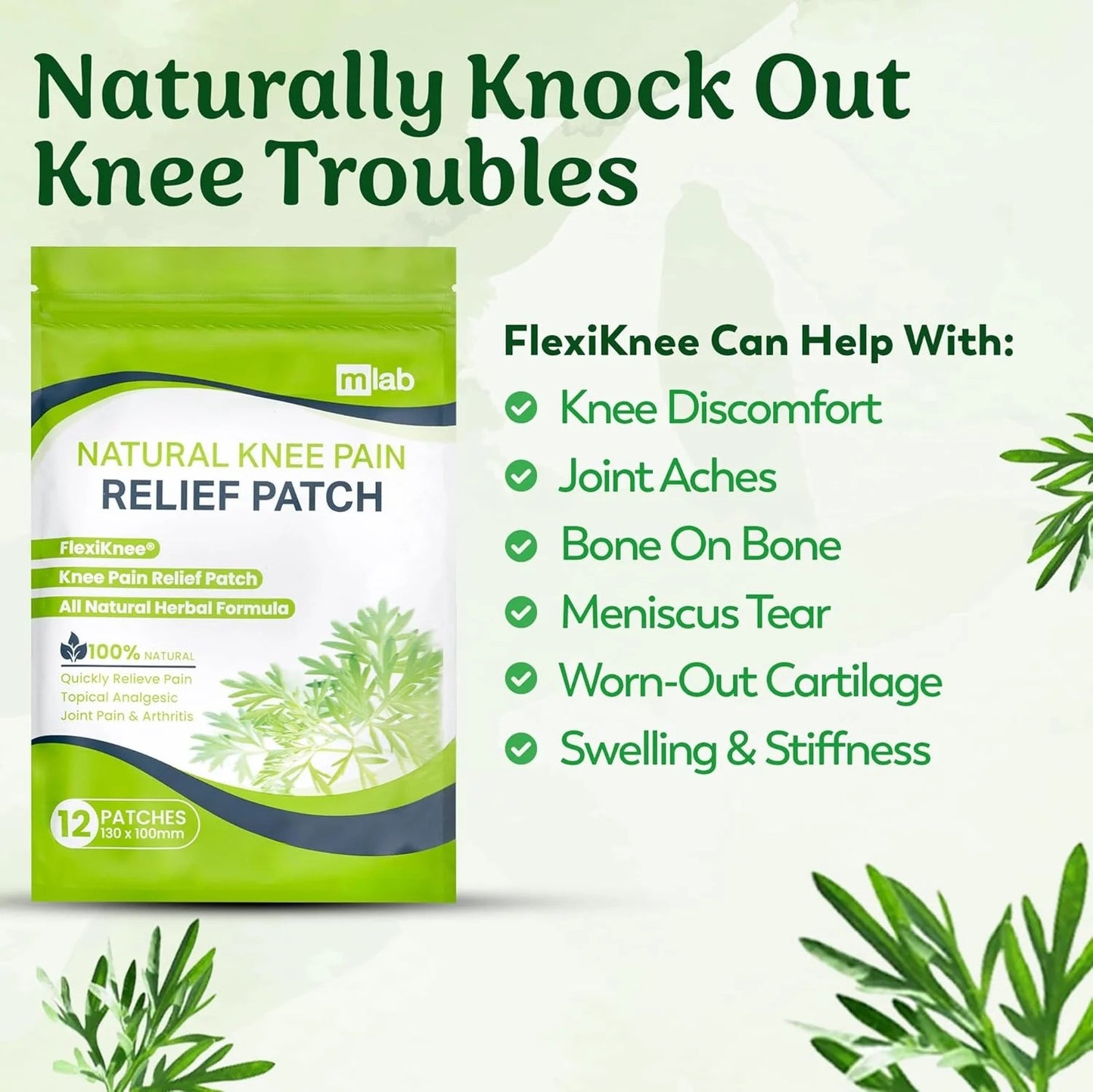 GreenSoothe™ - Herbal Knee Paches