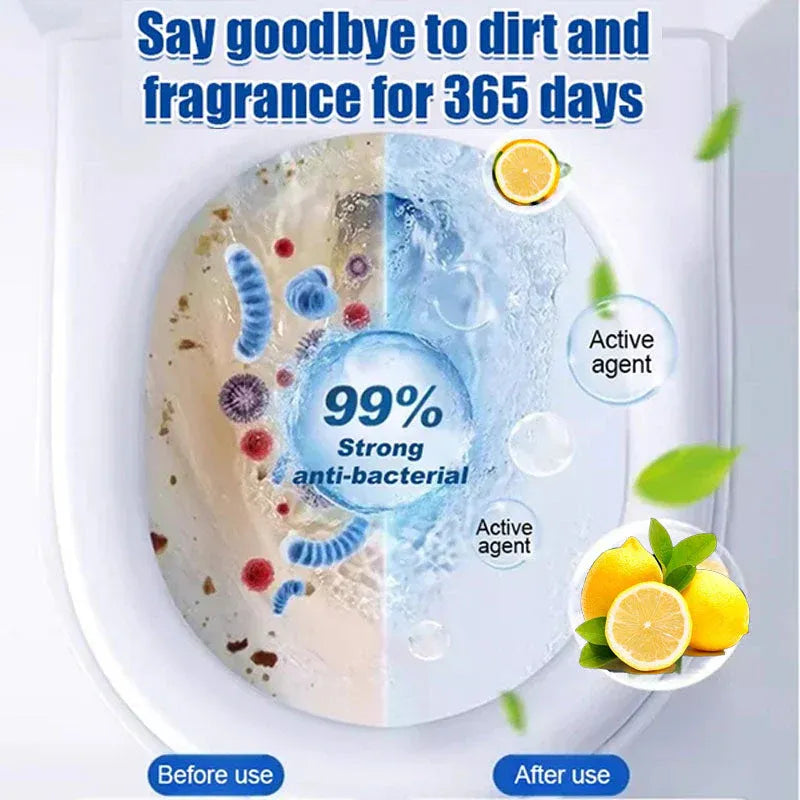 (BUY 1 GET 1 FREE) FreshFlush® Toilet Cleaner Tablets (Pack of 10) – Cleans, Deodorizes & Freshens Bathrooms