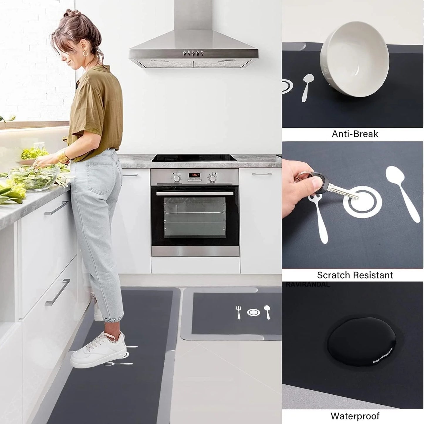 (BUY 1 GET 1 FREE) Absorbella® - Anti Slip Kitchen Floor Mat