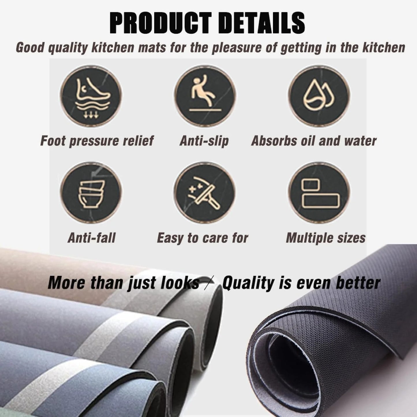 (BUY 1 GET 1 FREE) Absorbella® - Anti Slip Kitchen Floor Mat