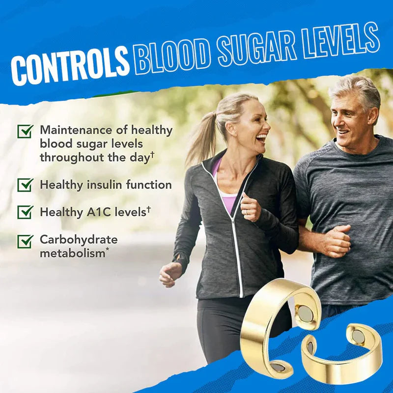 GlyceRing® - Sugar Control Magnetic Therapy Ring (Buy 1 Get 1 Free)