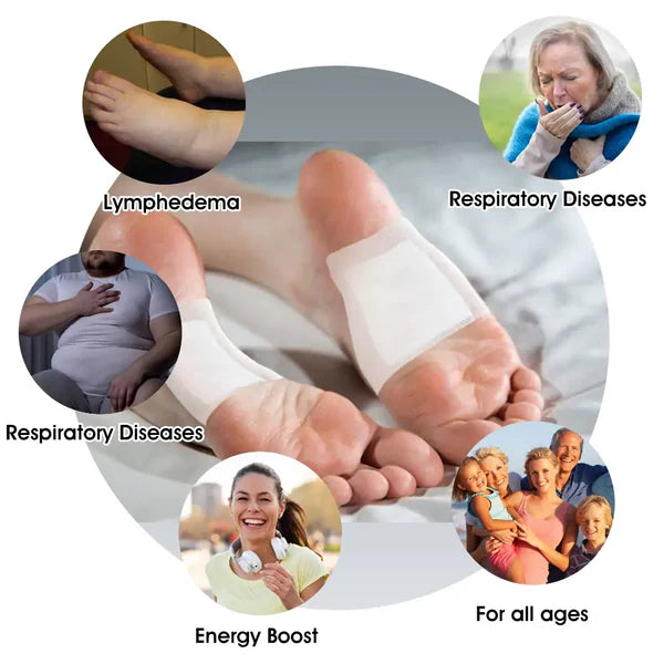 (BUY 1 GET 1 FREE) Bee Venom Lymphatic Drainage & Slimming Foot Patches (60 Patches)