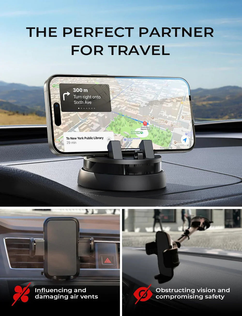 OrbitGrip® - Gravity Lock Phone Mount Combo