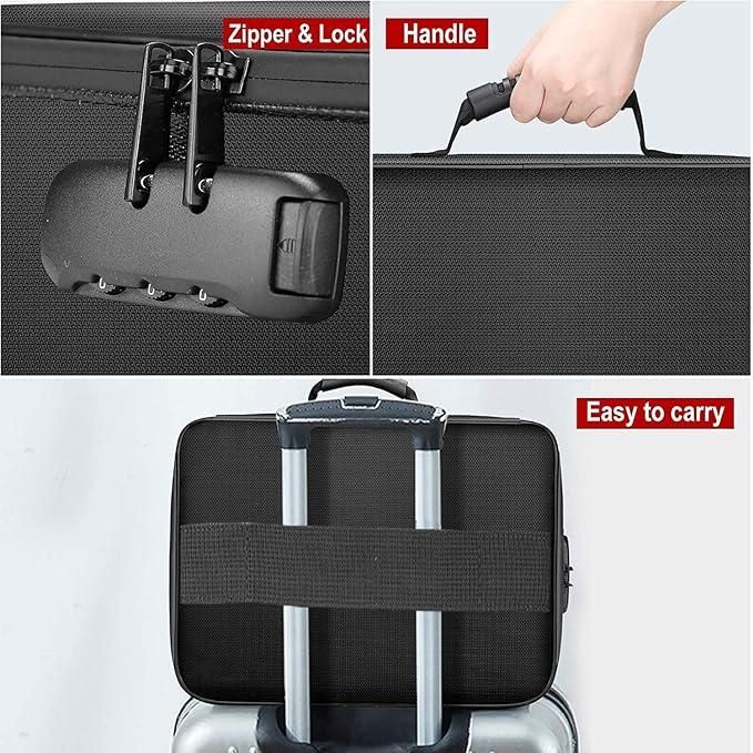 DocGuard Max 💼 Waterproof & Fireproof Organizer 📁 – For Travel, Office & Emergency Use