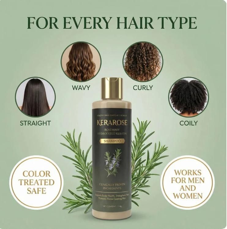 (BUY 1 GET 1 FREE) Kerarose® - Magic Rosemary Hair Growth Shampoo