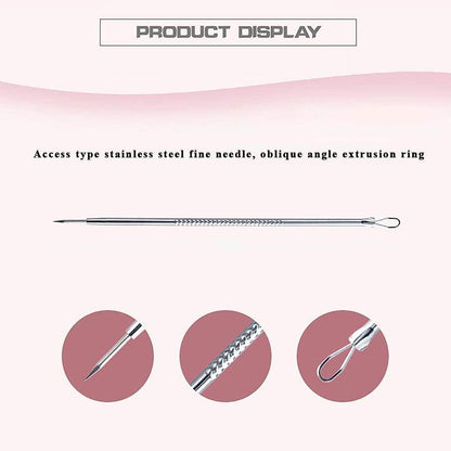 Porex® - Stainless Steel Blackhead Remover Extractor Tool Kit