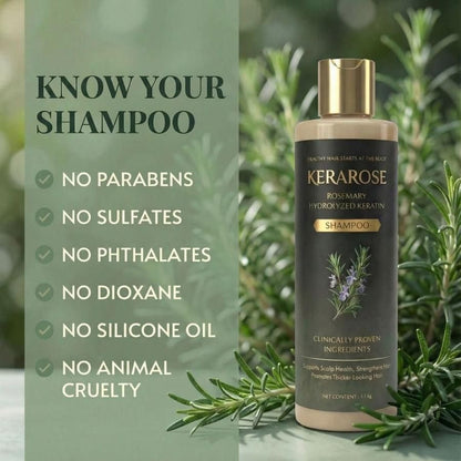 (BUY 1 GET 1 FREE) Kerarose® - Magic Rosemary Hair Growth Shampoo