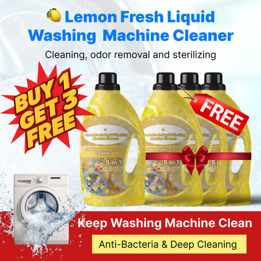 (Buy 1 Get 3 Free) 🍋 CitraWash - Lemon Fresh Liquid Washing Machine Cleaner
