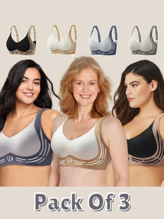 Maydior Anti Sagging Wireless Push-Up Bra (Pack of 3)