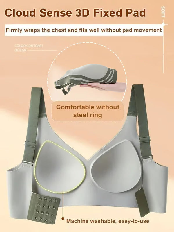 Maydior Anti Sagging Wireless Push-Up Bra (Pack of 3)
