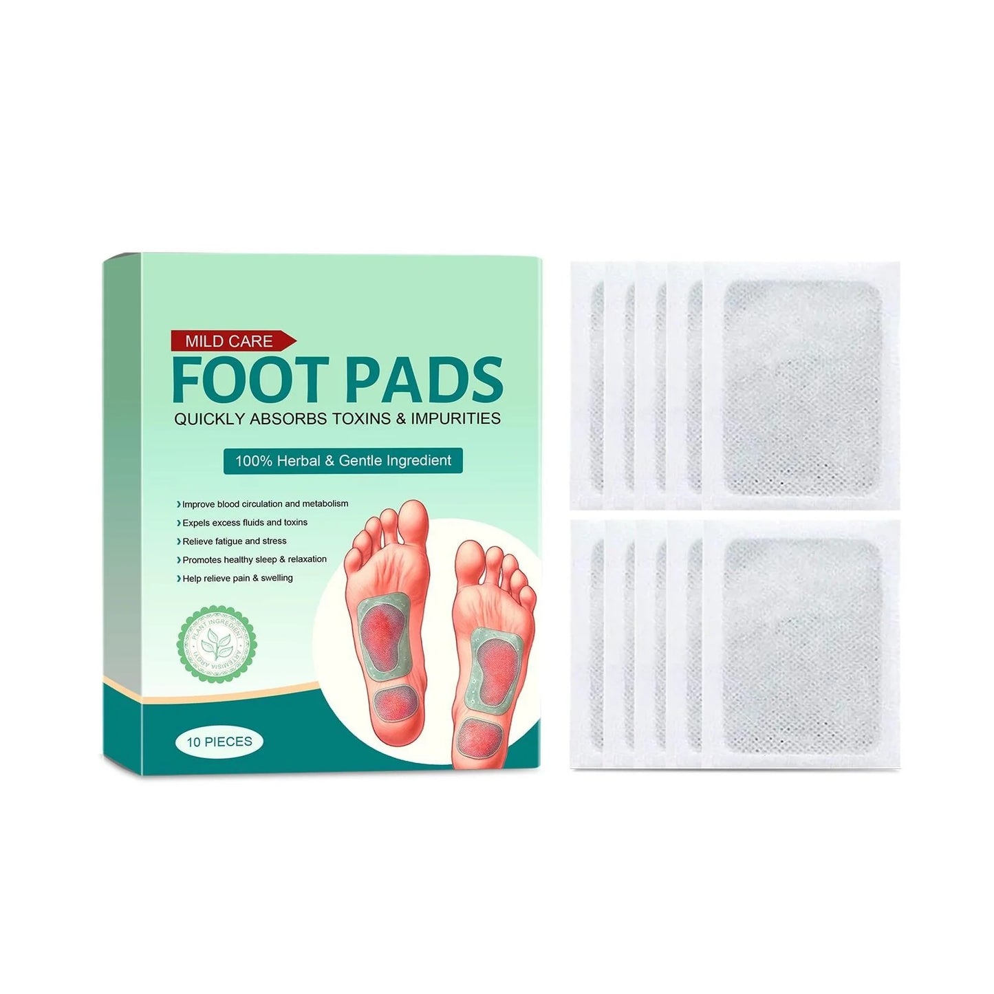 (BUY 1 GET 2 FREE) 60 Patches - Detox Foot Pads (100% Merbal & Gentle Ingredients)